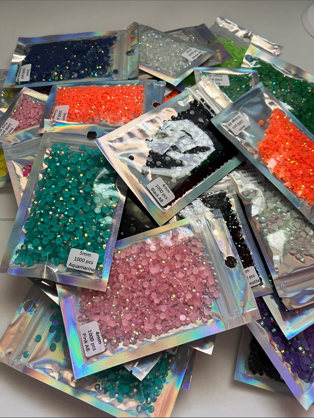 Assorted Colors  Rhinestone Gems